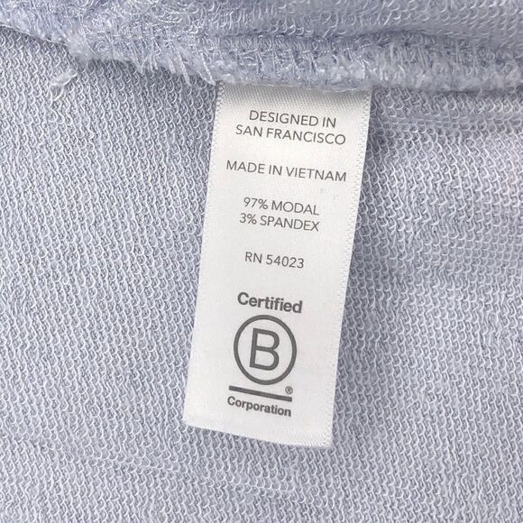 Peloton x Athleta Sweatshirt Light Blue/Periwinkle Sweatshirt Long Sleeve - Picture 4 of 10